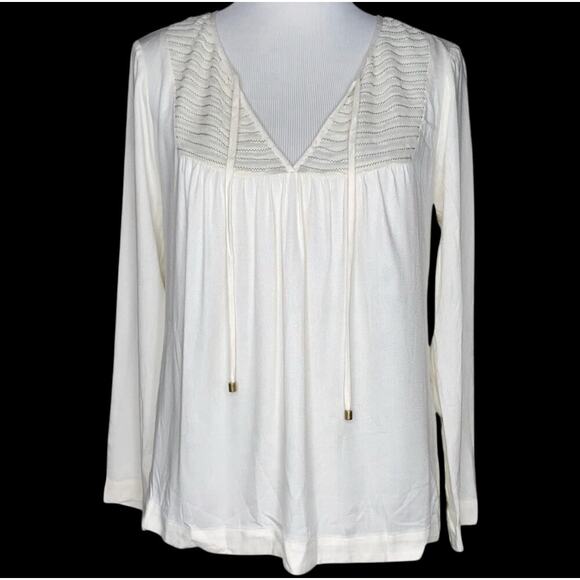 Ella Moss (Anthro) Long Sleeve Rayon/Silk Blouse Sz XS (Fits sz 6 Perfectly!) - Picture 1 of 7